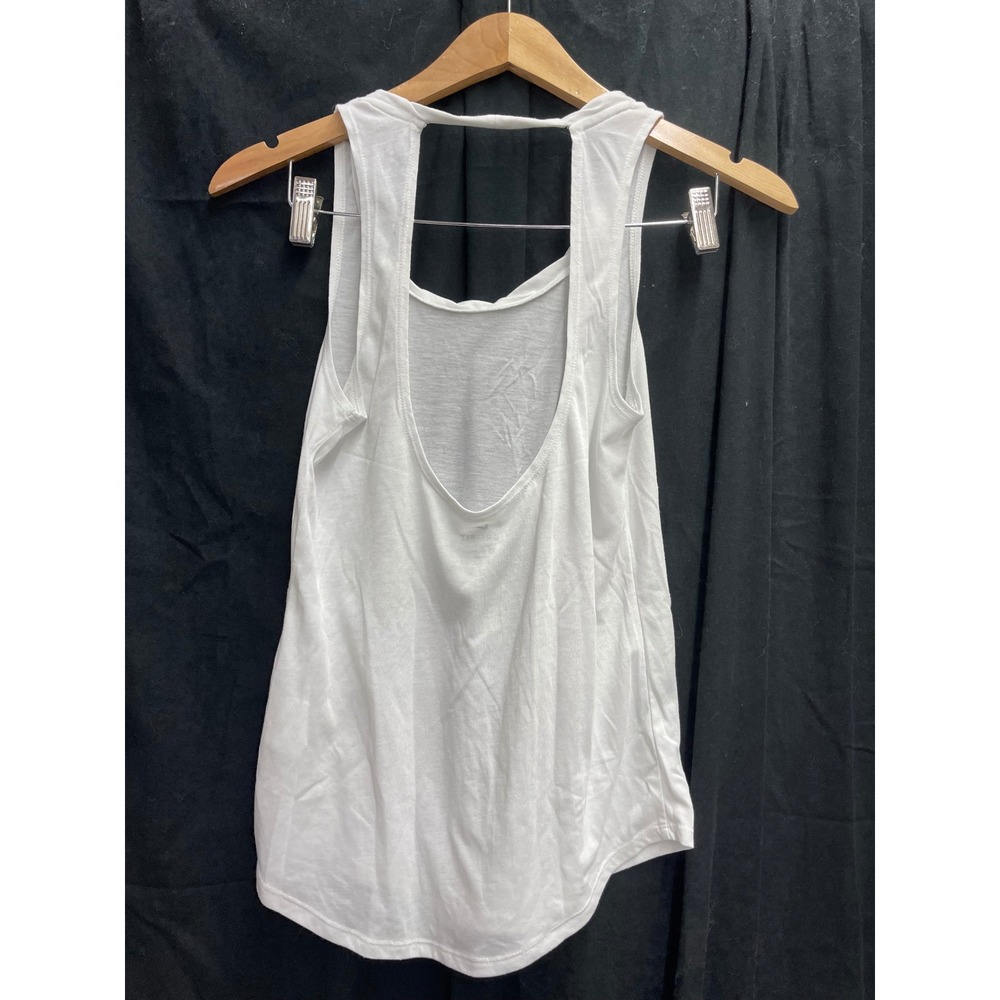 Nike Dri-FIT Tank Top White Open Back Scoop Neck Athletic Shirt XS 0728019 - Picture 2 of 5